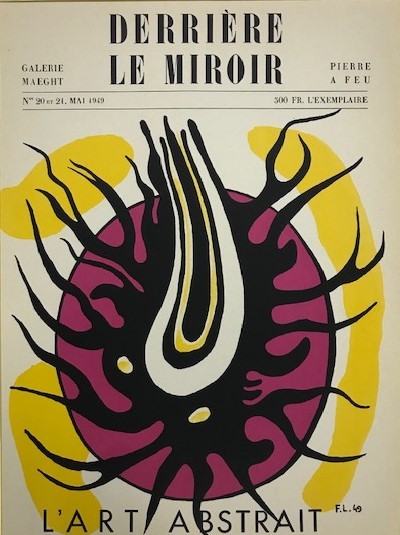 【特価】　≪ 　 フェルナン　レジェ 　≫　　オリジナルリトグラフ【石版画】 Ⅰ 　 1949年 　FERNAND LE'GER 　DERRIERE　LE　MIROIR