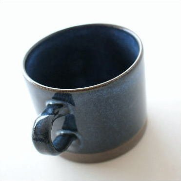 マグカップ おしゃれ 美濃焼 陶器 シンプル モダン 無地 コーヒーカップ マグカップ ディープブルー 送料無料(一部地域除く) kyt4955_画像1