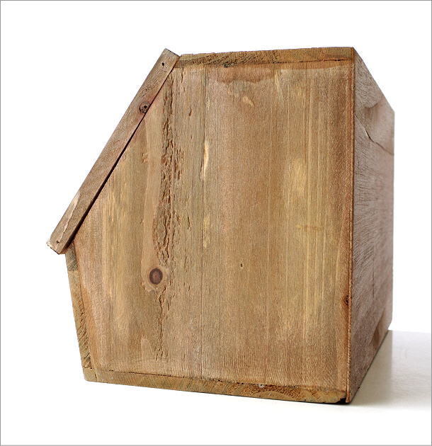 収納ボックス 木製 ストッカー キッチン ストレージボックス 小物入れ フラップ扉 レトロなストレージケース_画像9