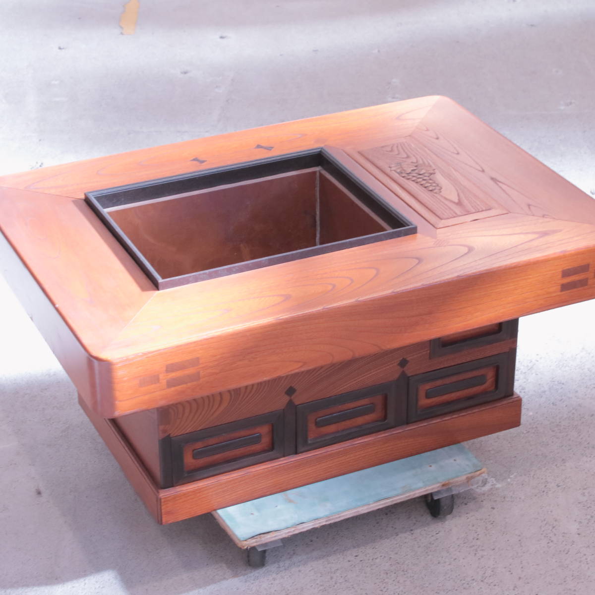 a//A6655 length fire pot fire pot drawer 4 place interior size approximately 90.5×65×40cm