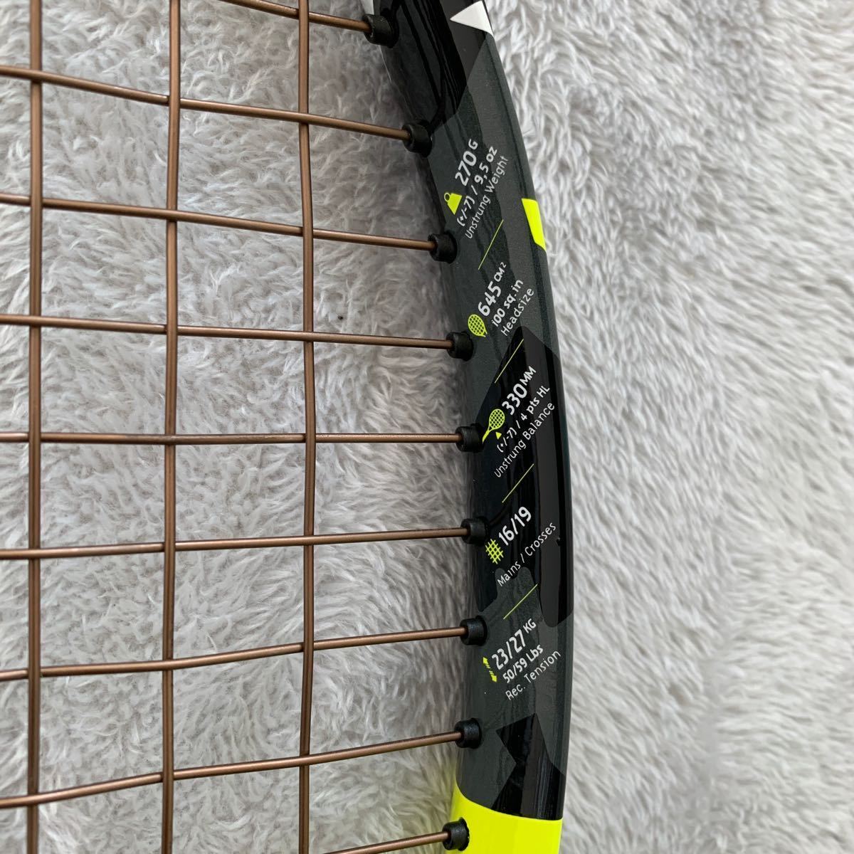 Babolat バボラ PURE AERO LITE ピュア　アエロ　ライト　美品　G2 グリップ2 100 270g 国内正規品　　　98 ラファ　ドライブ_画像5