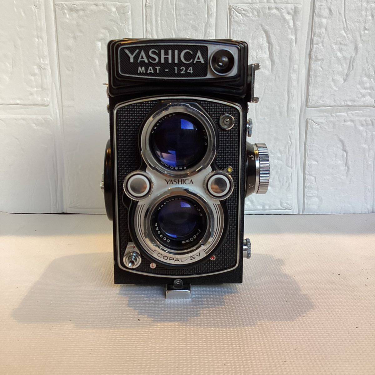 【7391】YASHICA二眼レフ　MAT-124 ケース付　ヤシカ　カメラ　レトロ　昭和　アンティーク_画像1