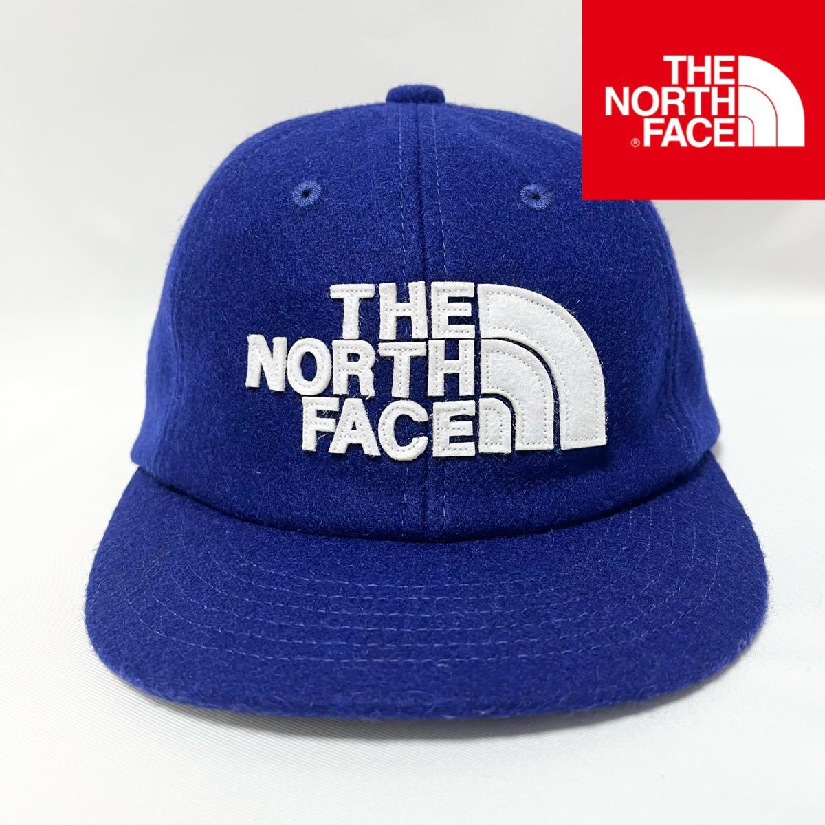 【新品】THE NORTH FACEノースフェイスKIDS用TNFロゴフランネルキャップ size 54〜56cm_画像1