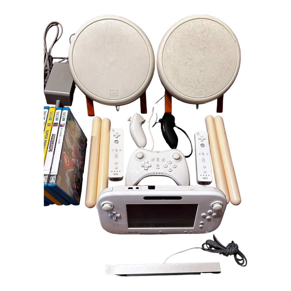 WiiU 大量 セット 本体 ソフト リモコン 太鼓の達人 コントローラー マリオ マリオカート ピクミン マイクラ スマブラ スプラトゥーン Wii _画像3
