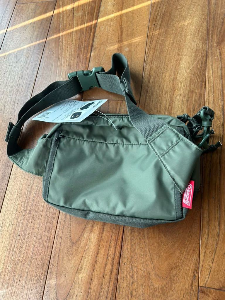  new goods Coleman Coleman War car pouch 2way body bag forest green khaki belt bag waist bag outdoor 