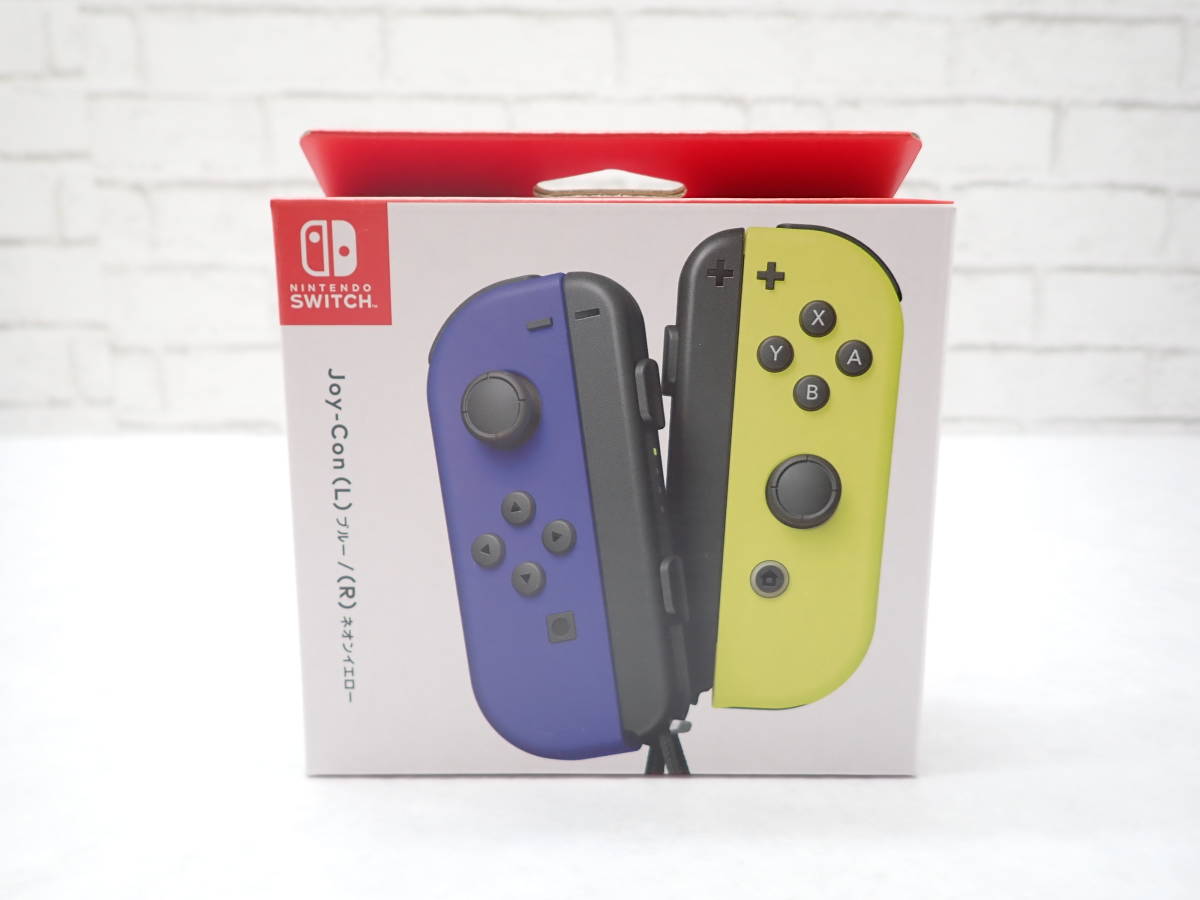 ◎238【未開封】【1円～】ニンテンドースイッチ Nintendo Switch JOY-CON ジョイコン コントローラー ブルー/ネオンイエロー_画像3