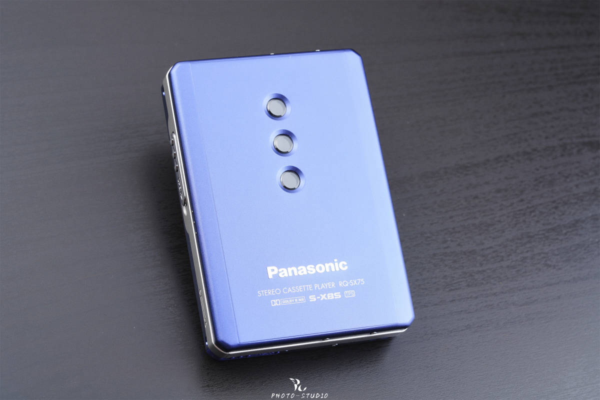 未使用丨Panasonic 上位モデル カセットプレーヤー RQ-SX75 BLUE 整備品_画像4