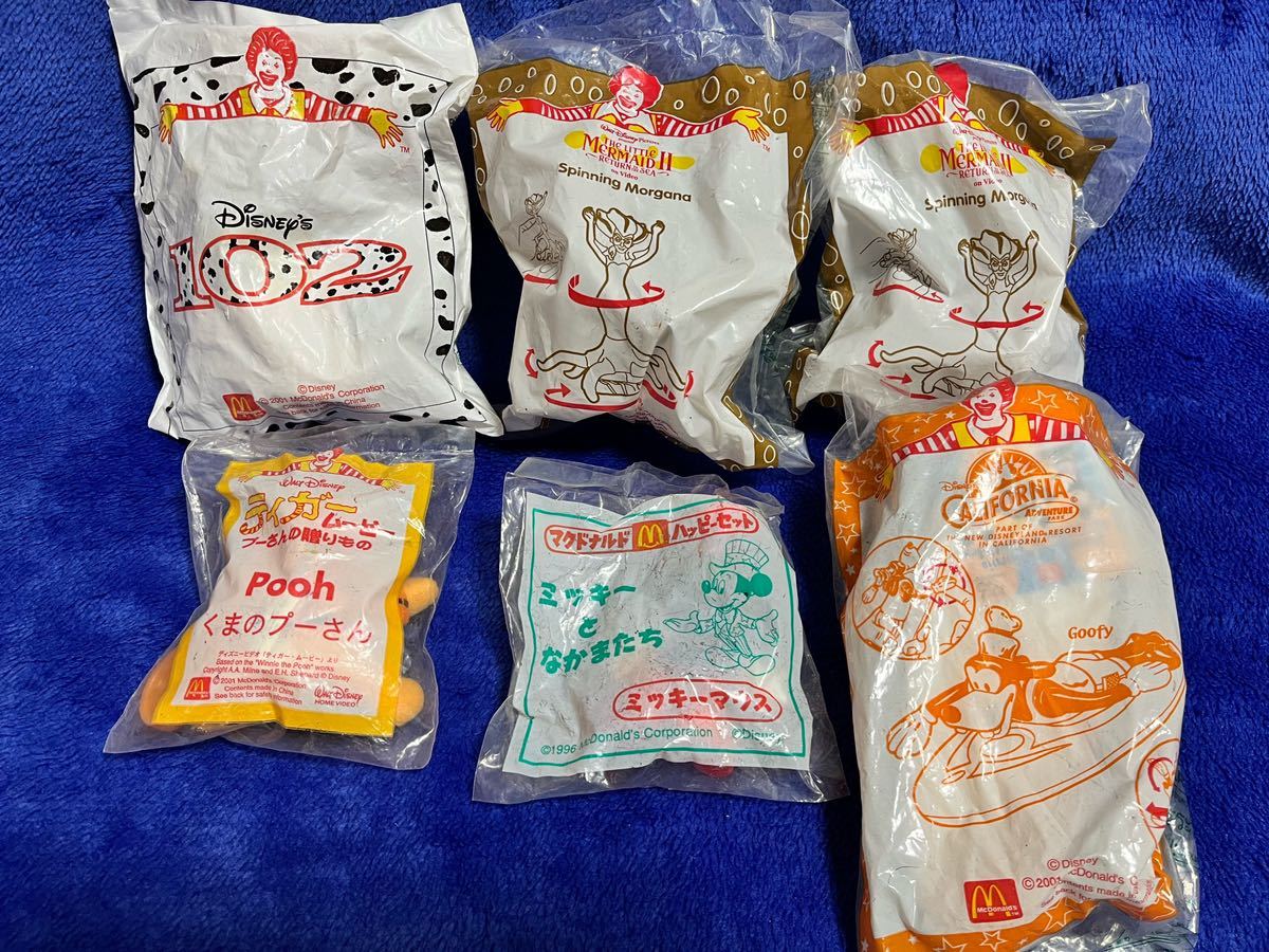  that time thing * McDonald's Meal Toy Disney character Dub li contains 6 body / unused goods search :101 Pooh Mickey Mouse Goofy mi-ru toy 