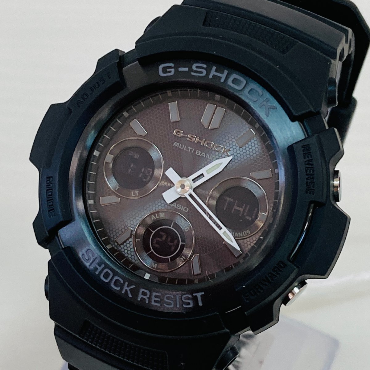 0007■カシオ G-SHOCK 腕時計 AWG-M100B-1AER メンズ ブラック