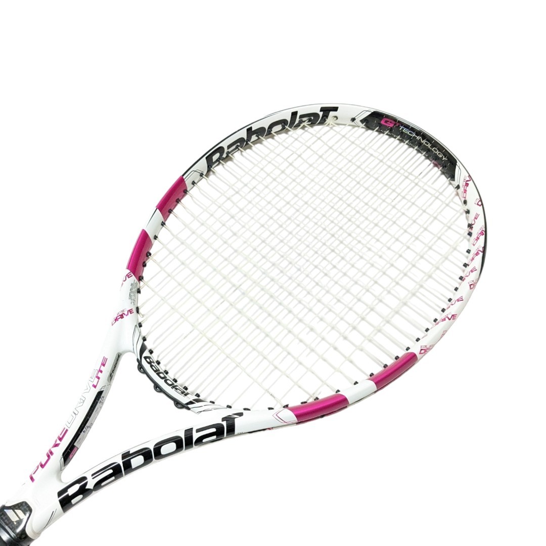 Babolat 硬式テニスラケット PURE DRIVE LITE G2 ピンク バボラ ピュアドライブライト 限定色 グリップサイズ2_画像10