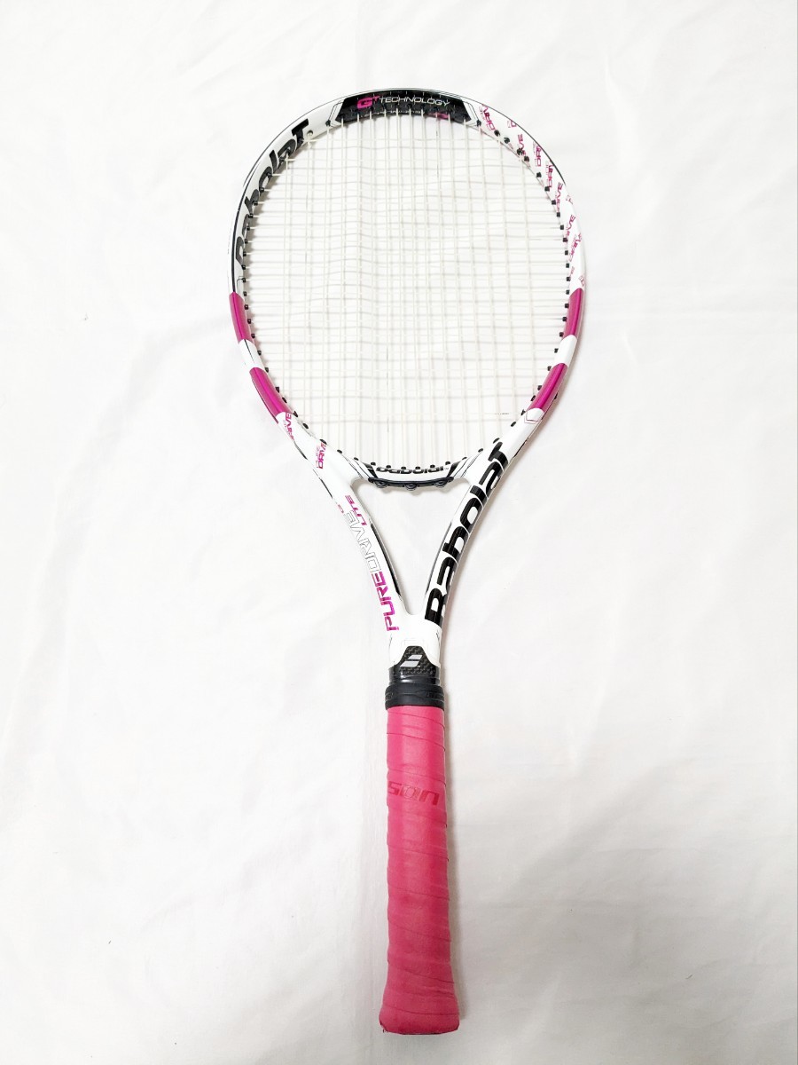 Babolat 硬式テニスラケット PURE DRIVE LITE G2 ピンク バボラ ピュアドライブライト 限定色 グリップサイズ2_画像2