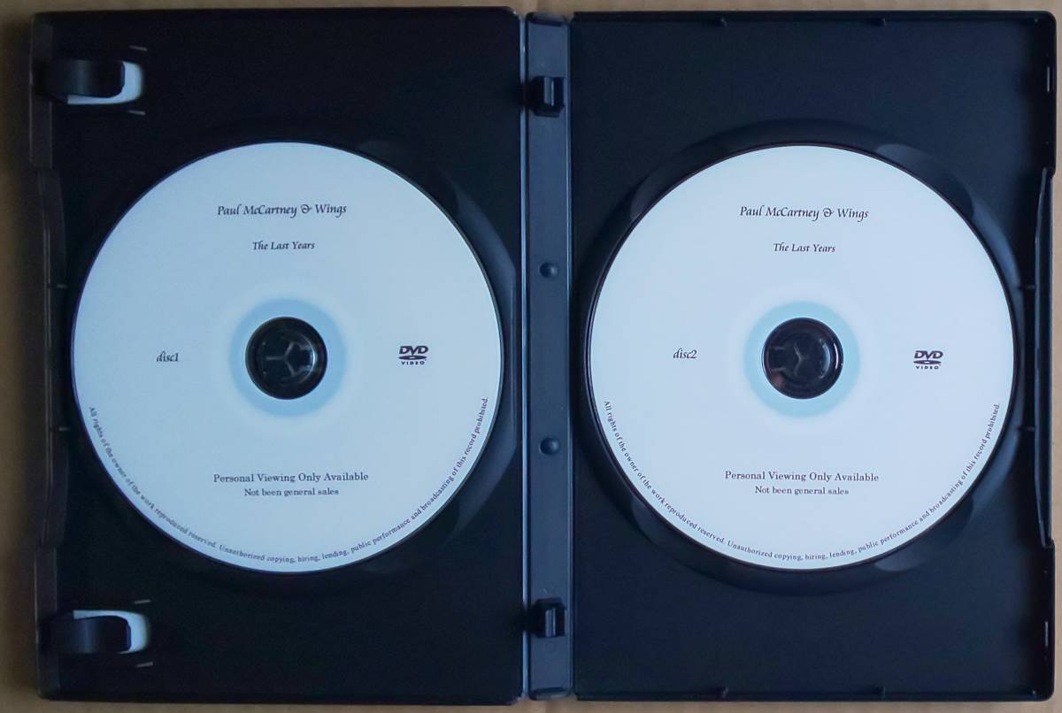 [ free shipping ]Paul McCartney & Wings * 2 sheets set DVD[The Last Years WINGS]282 minute 