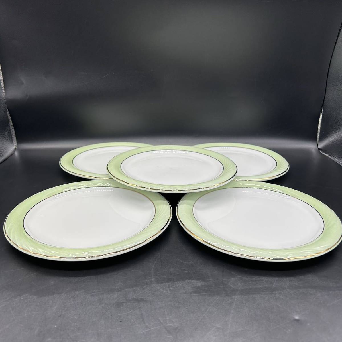 未使用　器10枚セット　スープ皿　プレート 金縁　洋食器 中鉢　中皿　陶磁器　H14-6_画像6