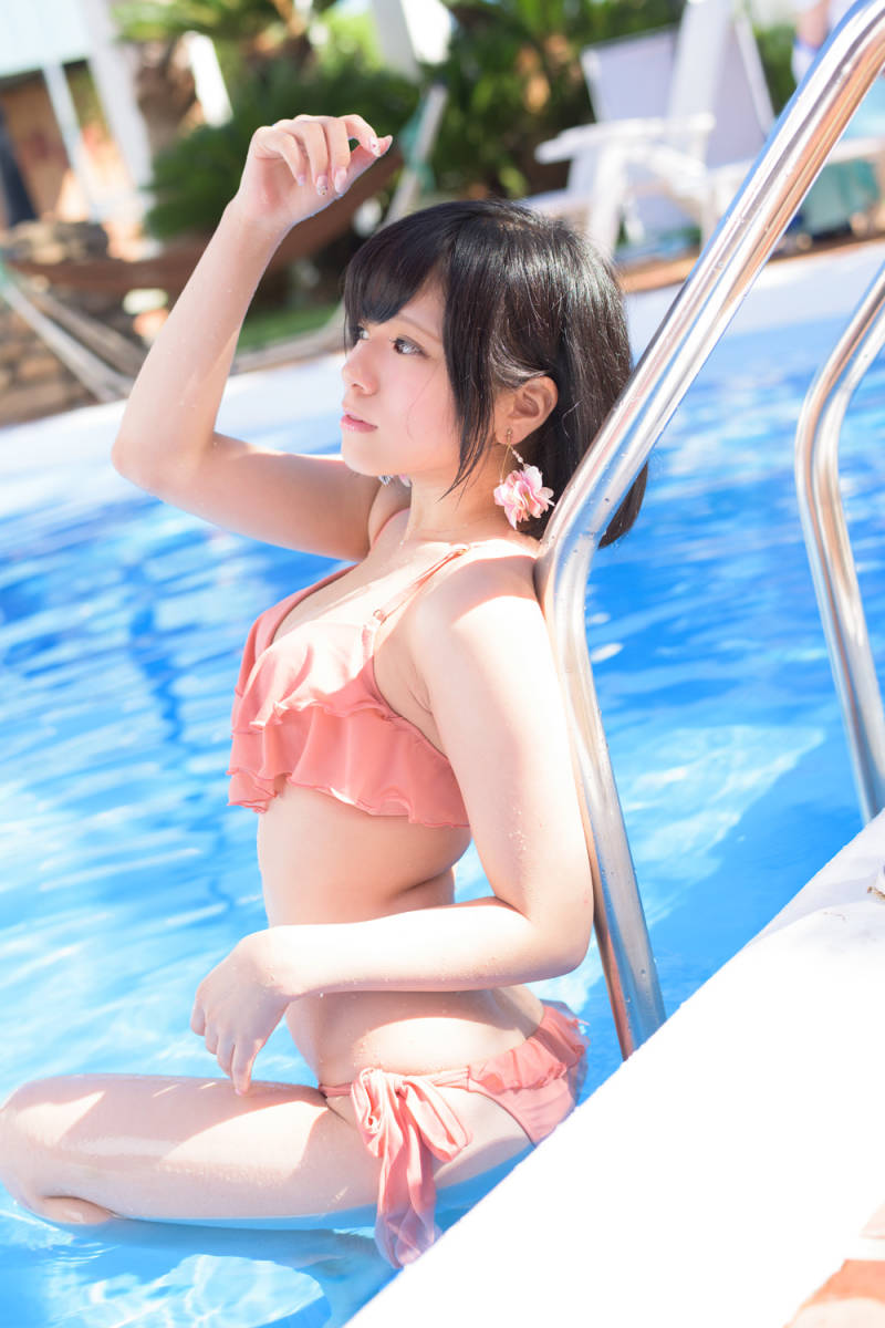 えいにゃん「えいにゃんのはいぱー夏やすみ」　水着　コスプレ写真集　同人ROM_画像4