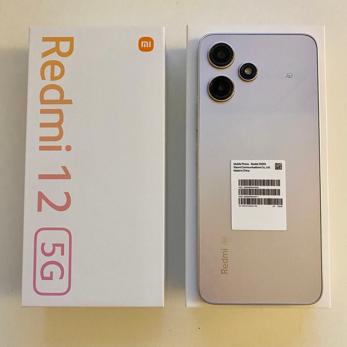 新品 SIMフリー Redmi 12 5G XIG03[128GB] ミッドナイトブラック AU UQ