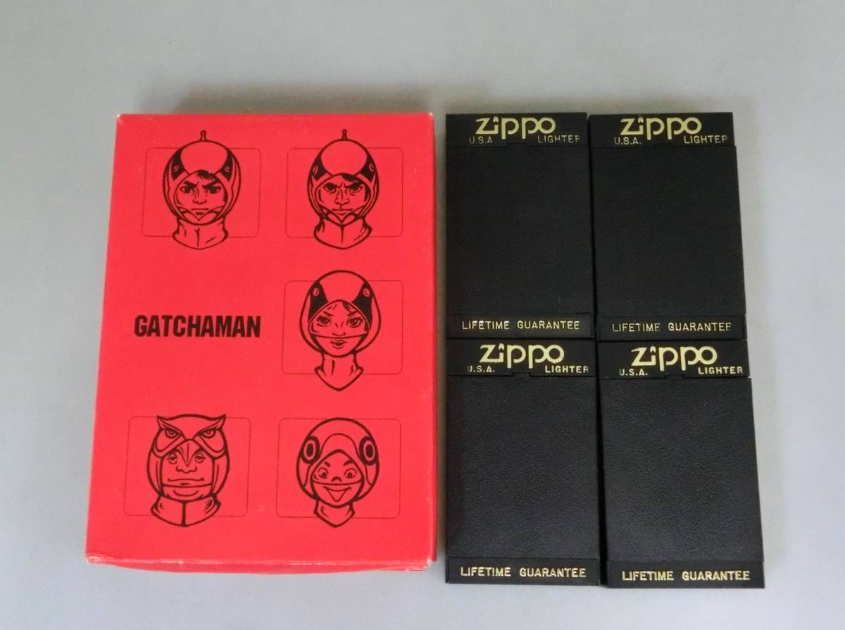 ☆W154)未使用 zippo ジッポ ライター/科学忍者隊 ガッチャマン タツノコプロ 3柄 5個セット USA製 ケース付き◆_画像8