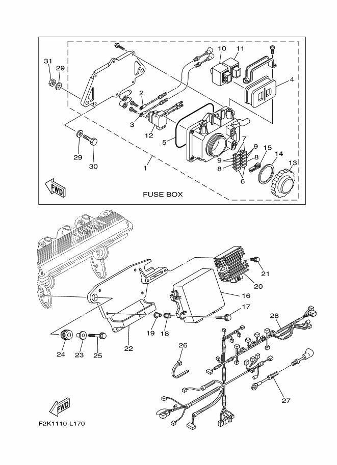 YAMAHA AR210'15 OEM section (ELECTRICAL-1) parts Used [X2206-32]_画像3