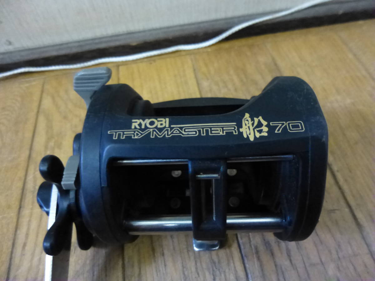 @中古 RYOBI リョービ ベイトリール TRYMASTER 船 70 トライマスター 船 70 海釣り 釣り具 フィッシングの画像2