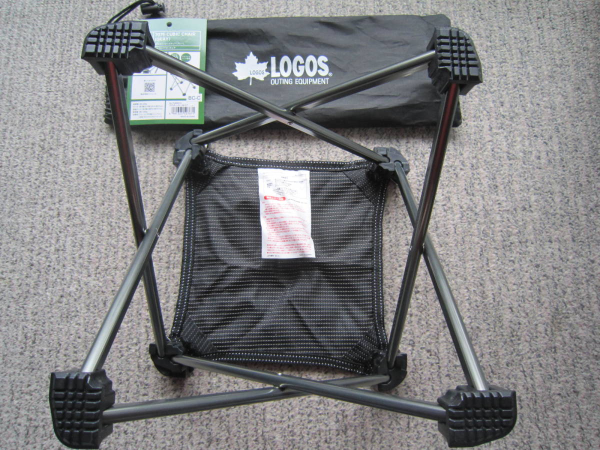 未使用 ロゴス（LOGOS） キャンプ 椅子 小型チェア 7075 キュービックチェア_画像3