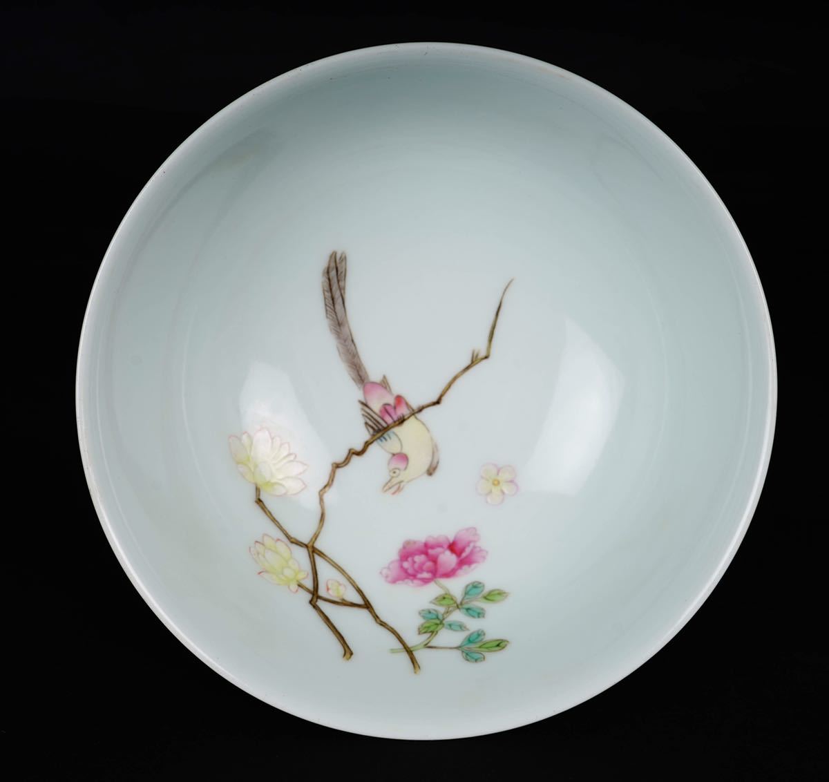 【後】GC004 清道光釉花鳥文碗 古美術 骨董品 古玩 時代物 古道具 中国美術品 朝鮮美術品 日本美術品_画像2