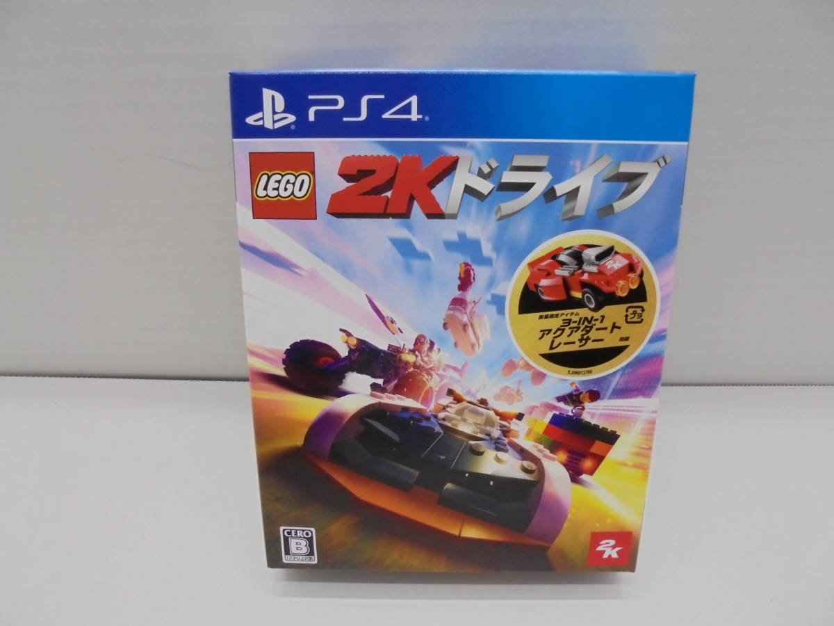 ◇7610R+・PS4 LEGO/レゴ 2K ドライブ 特典ブロック未開封 テイクツー 中古品_画像1