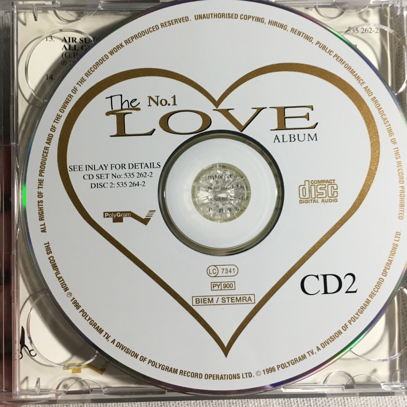 V.A.「THE No.1 LOVE ALBUM」＊1980年代から1990年代の永遠に愛されるLove Songsの全37曲のオムニバスCD　＊2枚組　＊収録曲は写真参照_画像7