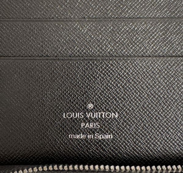 極美品♪ルイヴィトン LOUIS VUITTON ポルトビエ・モネジップ 財布 折財布 ラウンドファスナー メンズ レザー 黒 ブラック M30672 1円_画像9