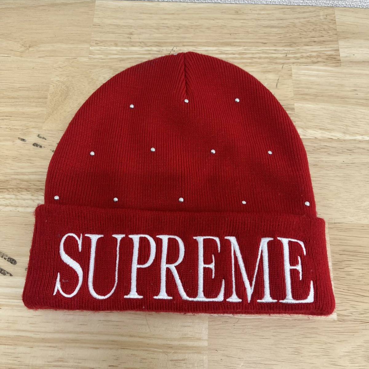 Supreme シュプリーム 18FW Studded Beanie スタッズ ロゴ 刺繍 ビーニー ニット帽 10113060