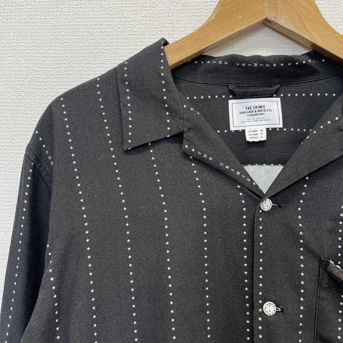 CRIMIE ロングシャツコート ピンストライプ クライミー CRIMIE ロングシャツコートピンストライプクライミー