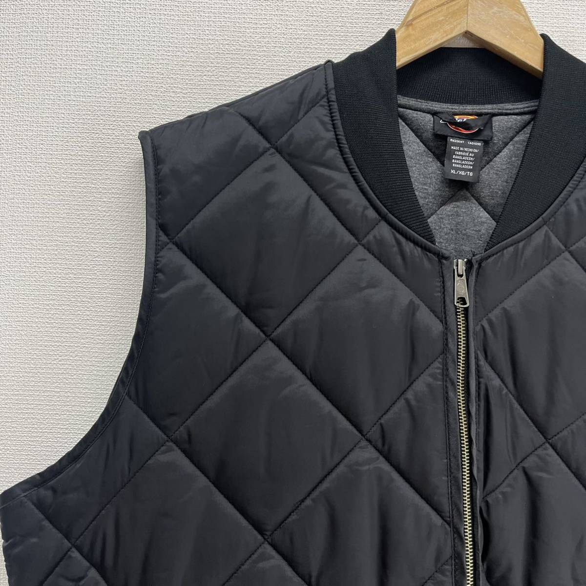 Dickies ディッキーズ TE242MODEL DIAMOND QUILTED NYLON VEST キルティングベスト 中綿ベスト 撥水加工 ナイロンタフタ XL 10114073_画像3