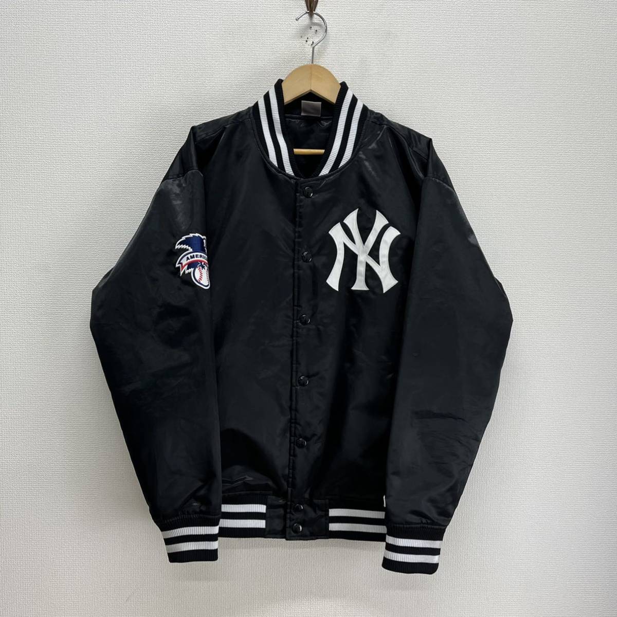 Fanatics ファナティックス ML2322FW0025 NEWYORK YANKEES SATIN JACKET ニューヨークヤンキース サテンジャケット スタジャン M 10114140