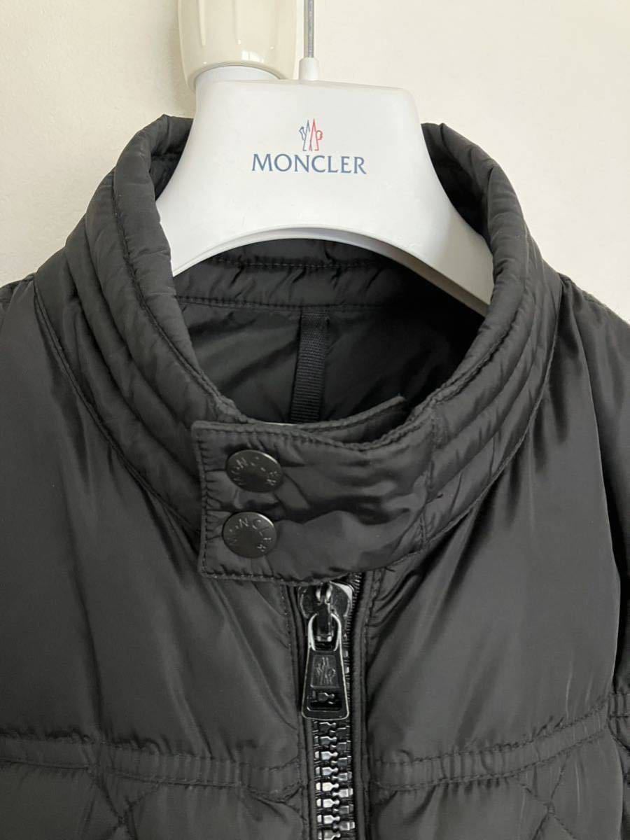 MONCLER モンクレール ライダース レザーワッペン 国内正規 ブラック T1 S〜M バイカー 中古良品_画像4