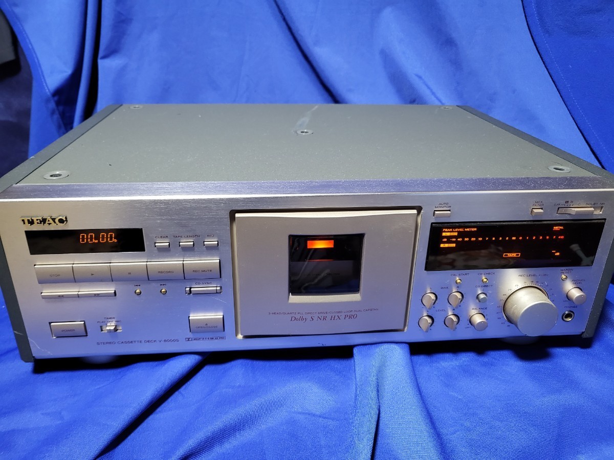 ★☆TEAC V-8000S カセットデッキ カセットテープレコーダー 1991年￥105,000【現状品】★☆_画像1