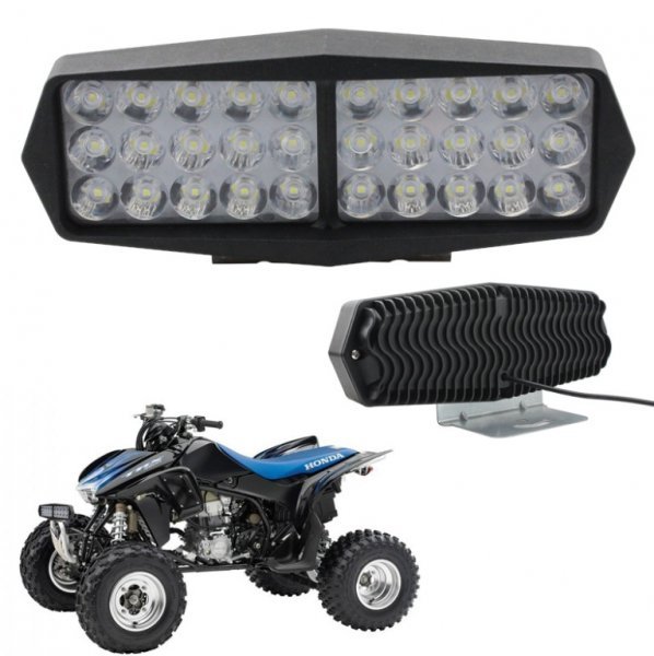 バイク用 【LED 30連 フォグランプ】 広角タイプ ホワイト 12V 10W オードバイ バギー 防水 ヘッドライト ワークライト高光量 新品 071003_画像6