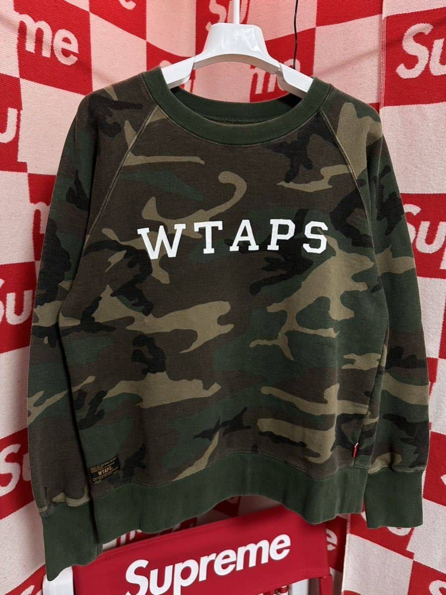 WTAPS ダブルタップス DESIGN CREW NECK カモ クルーネック スウェット_画像2