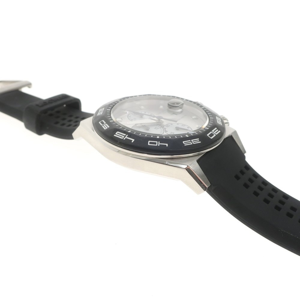 【中古】ロックマン LOCMAN ステルス300METORI Ref.217 クロノグラフ 腕時計 シルバーxブラック