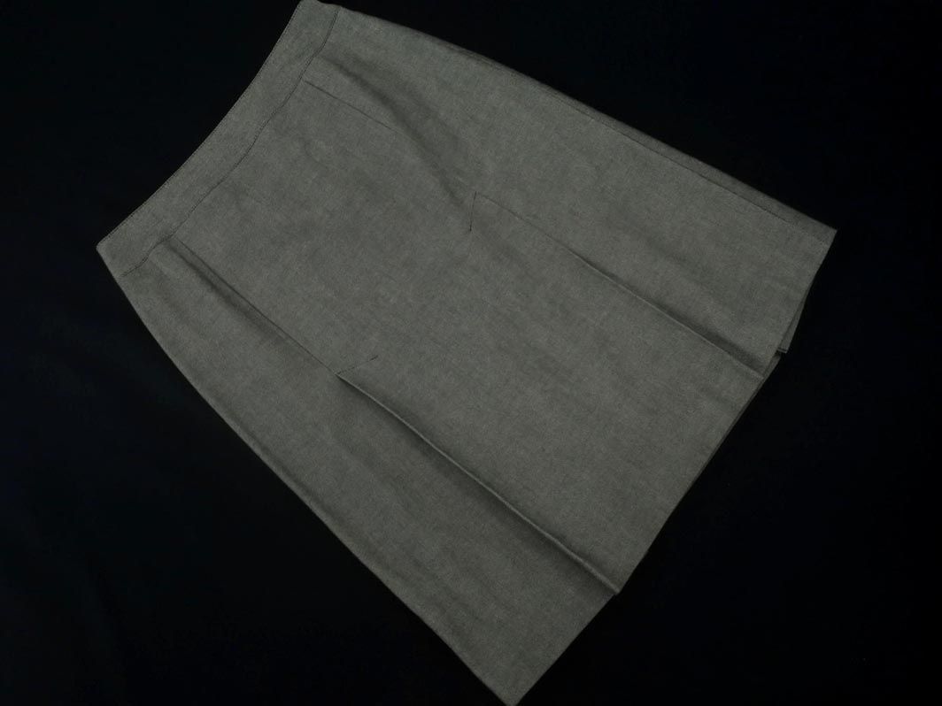 Elle El A Line Trape Match Skirt Size38/Grey ■■ ☆ Eaa9 Ladies
