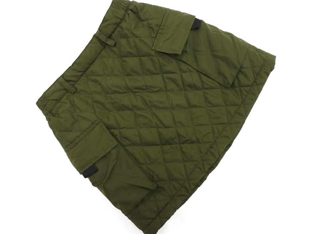 ZARA Zara Kids стеганое полотно cargo A линия юбка-трапеция size152cm/ хаки *# * eab0 ребенок одежда 