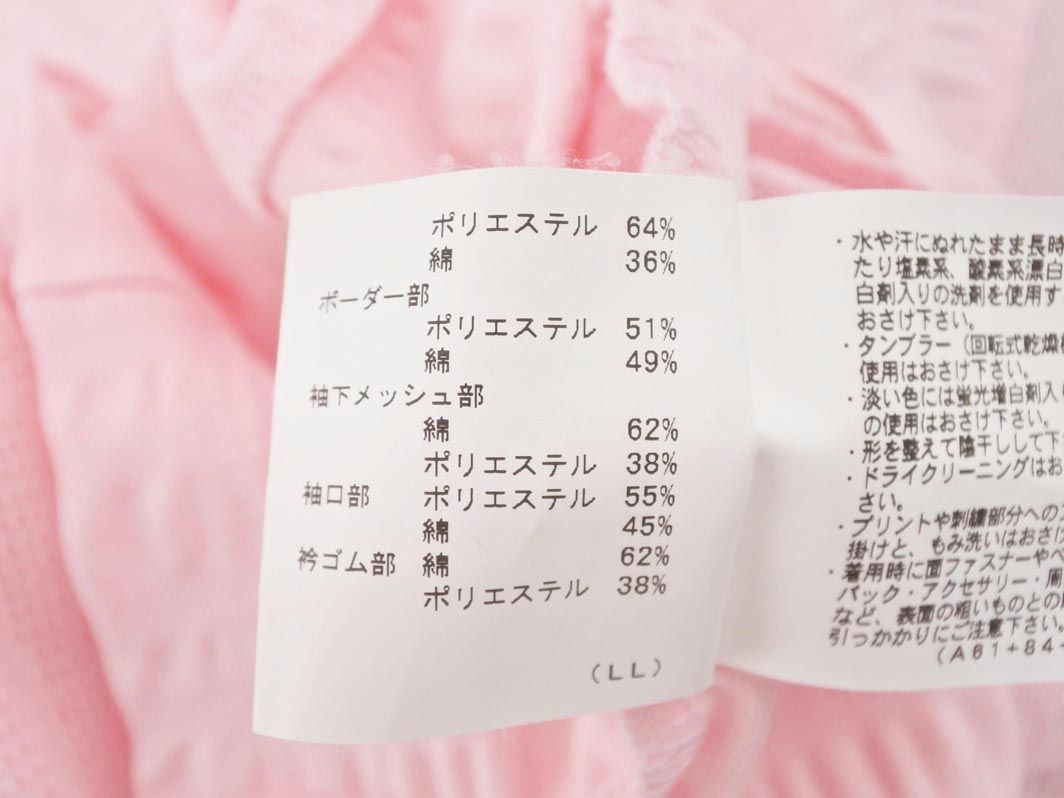 ネコポスOK マンシングウェア 刺繍 ポロシャツ sizeL/ピンク ◇■ ☆ eab5 レディース_画像5