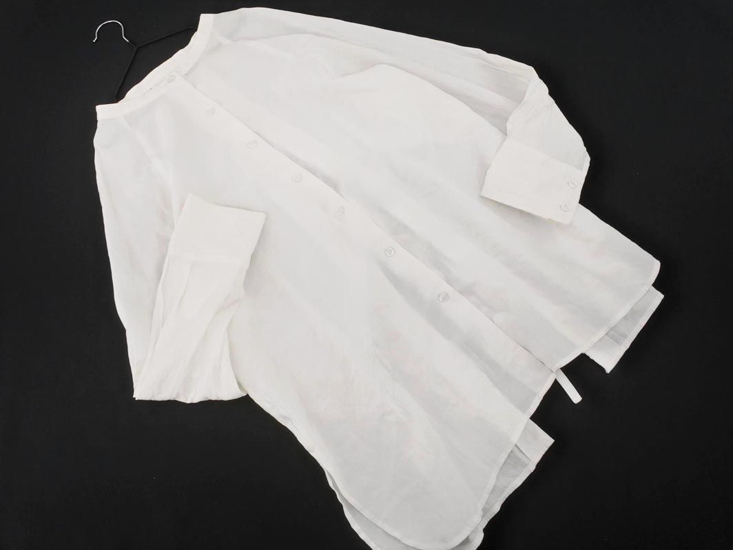 INGNI wing switch frill blouse shirt sizeM/ eggshell white #* * eac2 lady's 