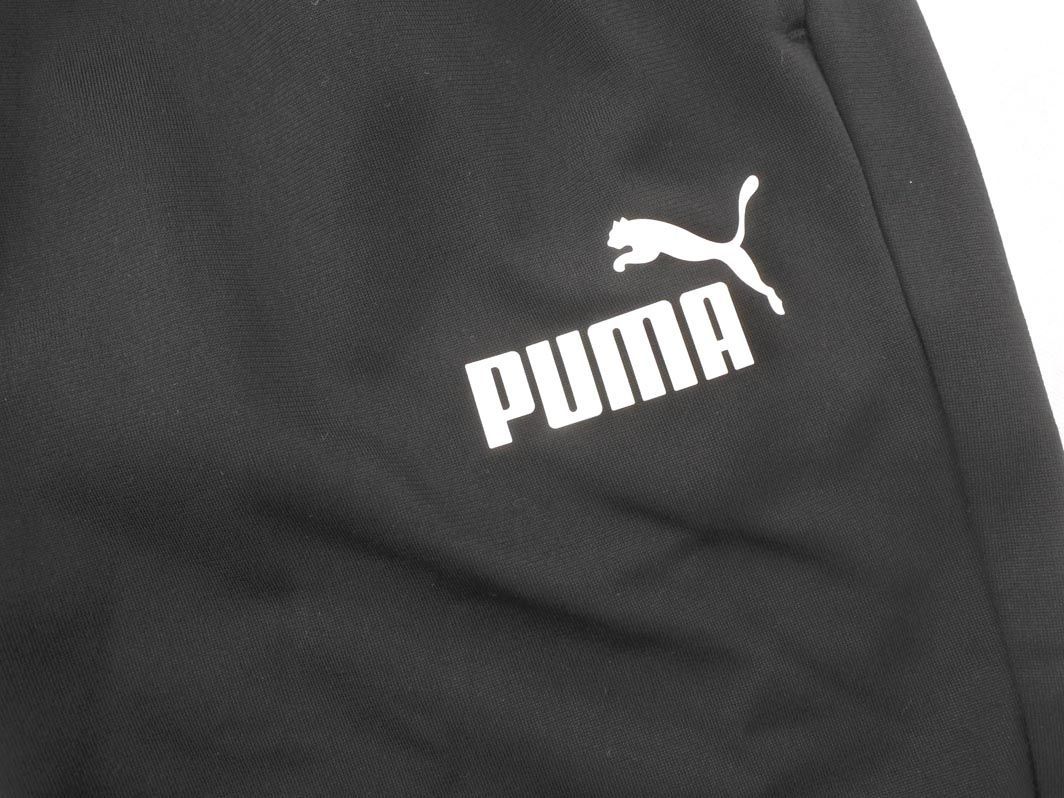 PUMA プーマ ロゴ 裏起毛 トラック パンツ size140cm/黒 ■◇ ☆ eac6 子供服_画像4