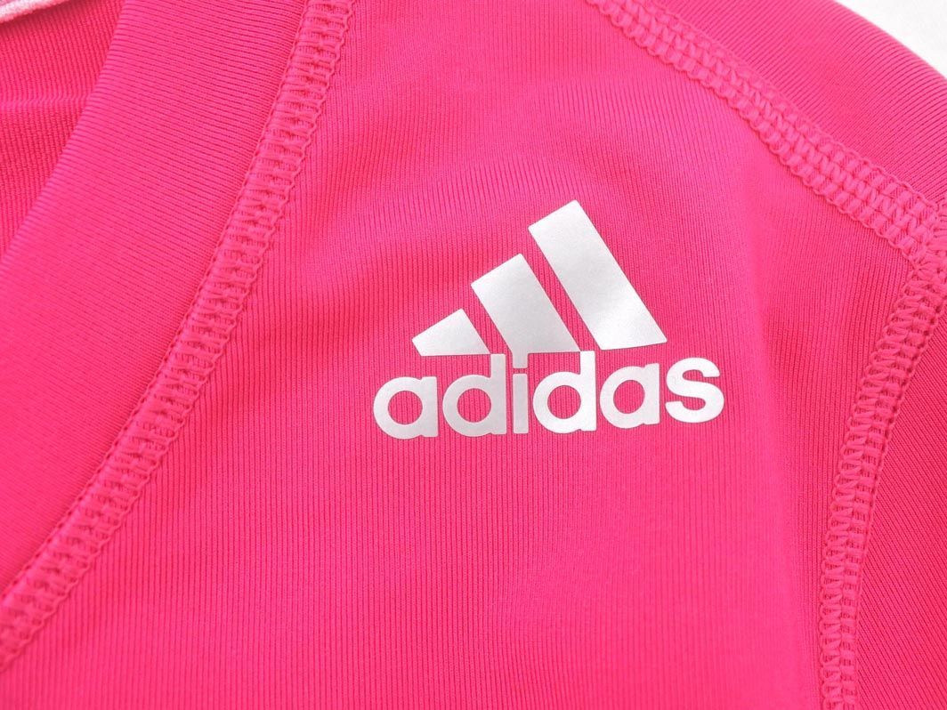 ネコポスOK adidas アディダス スポーツウェア カットソー sizeM/ピンク ■■ ☆ eac6 レディース_画像4