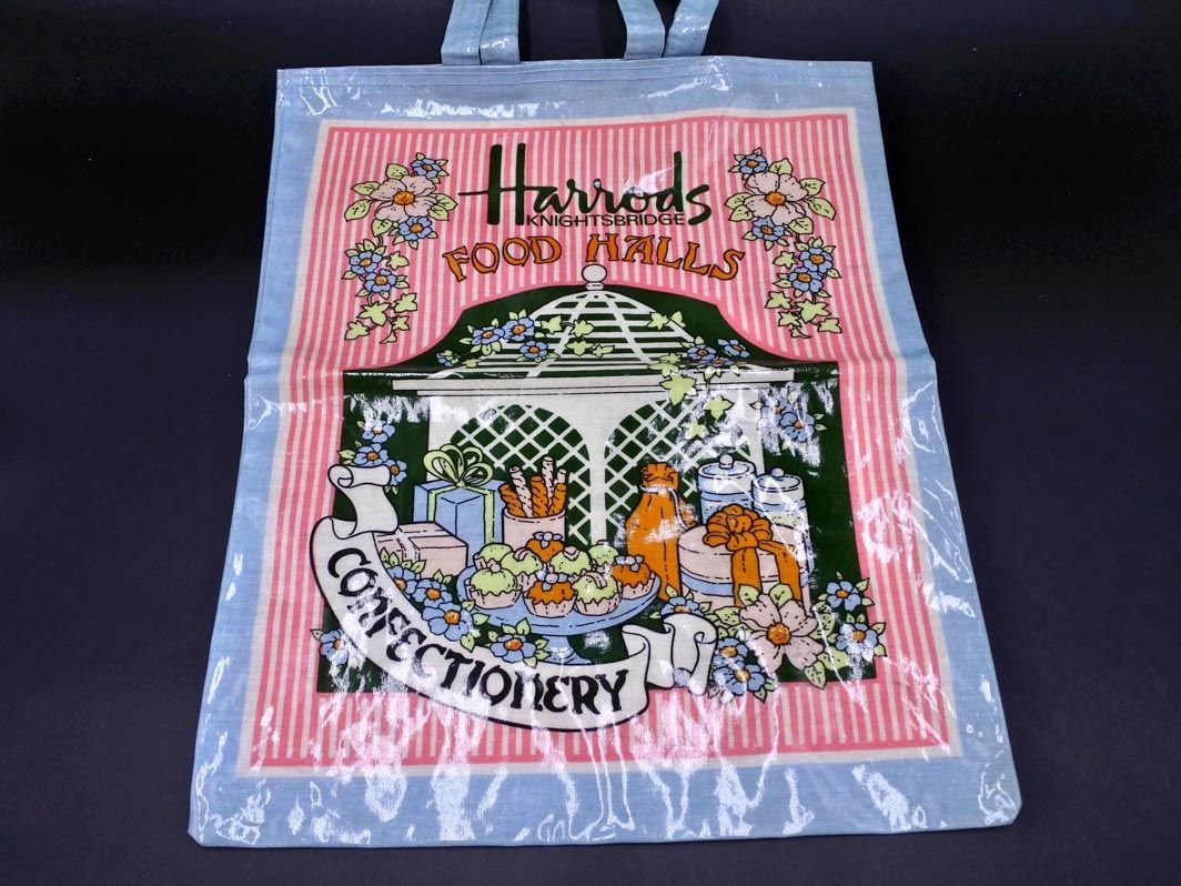 Harrods Harrods vinyl tote bag light blue ## * ead0 lady's 