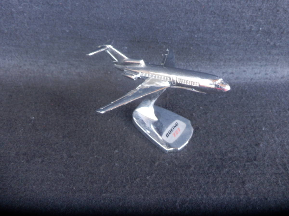 bo- wing (BOEING)727 made of metal ornament / objet d'art / model total length approximately 11.5cm height approximately 7.5cm width 9.2. interior Showa Retro valuable 