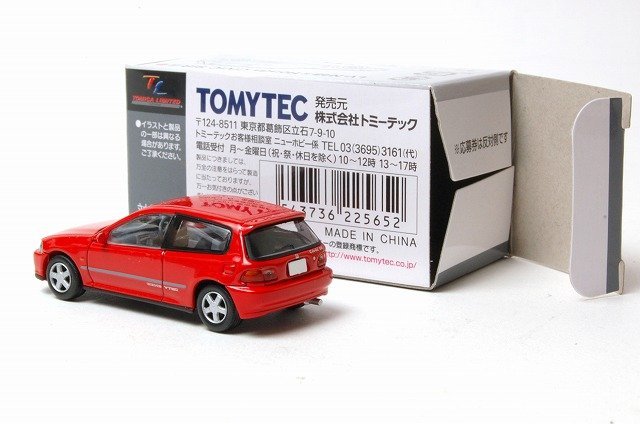TOMYTEC トミーテック トミカ リミテッド ヴィンテージ LV-N48a Honda シビック SiR-Ⅱ (赤)_画像6