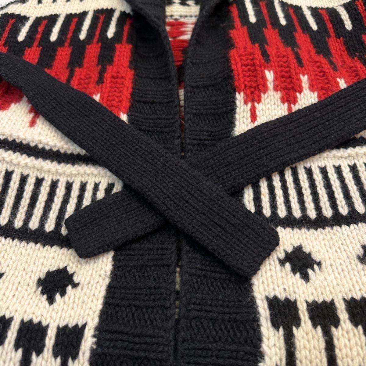 RALPH LAUREN Hand Knit Native Cashmere Wool Vest ラルフローレン ハンドニット ネイティブ カシミア ウール ニット ベスト ハンドニット_画像8