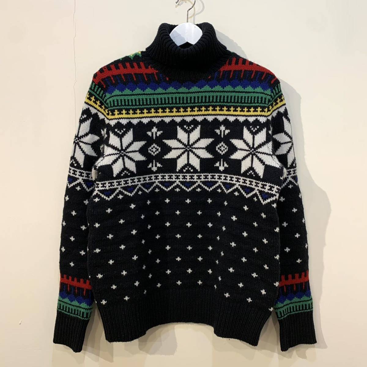 Polo Ralph Lauren NORDIC KNIT SWEATER ポロ ラルフローレン ノルディック 雪柄 タートルネック ニット セーター  ネイティブ フェアアイル