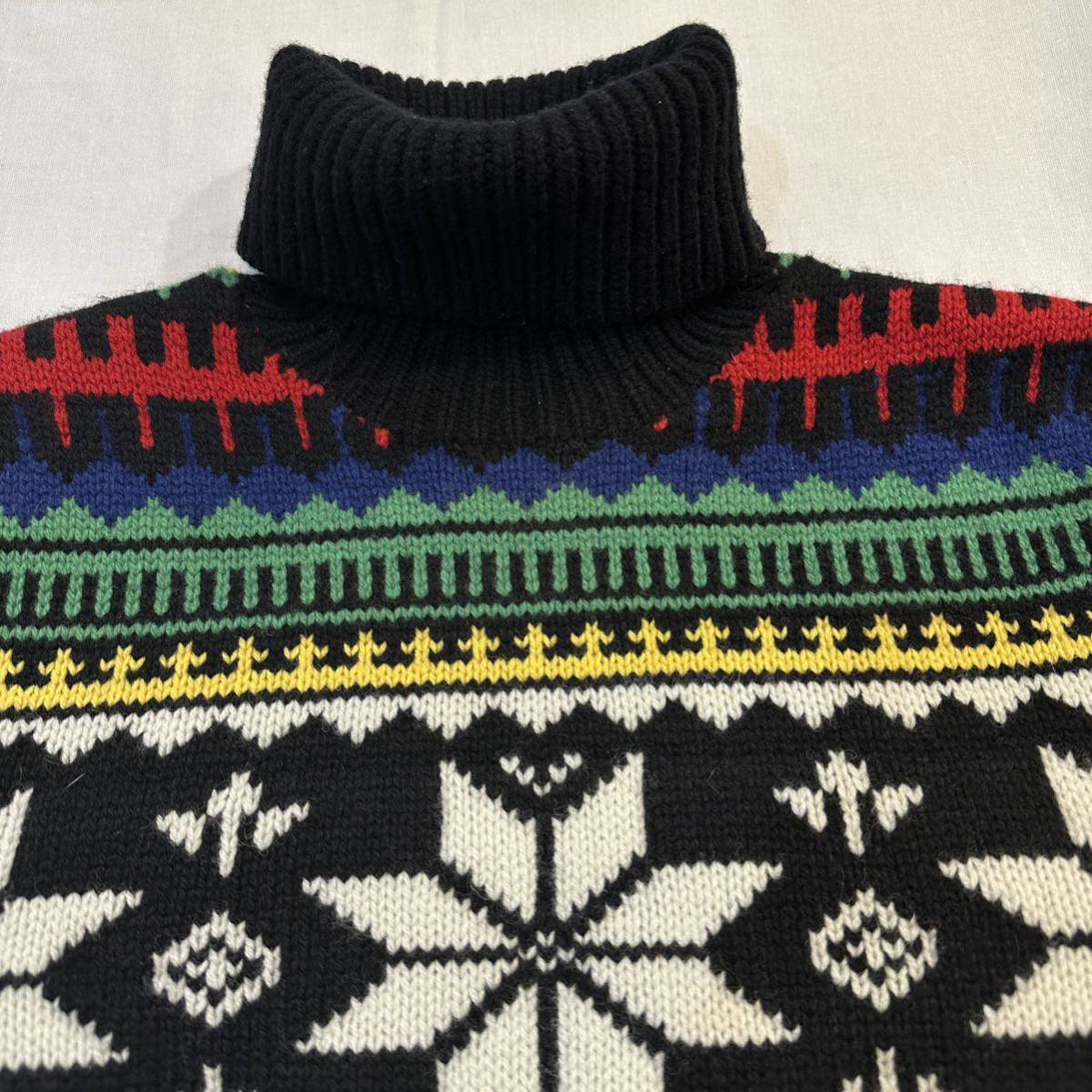 Polo Ralph Lauren NORDIC KNIT SWEATER ポロ ラルフローレン ノルディック 雪柄 タートルネック ニット セーター  ネイティブ フェアアイル