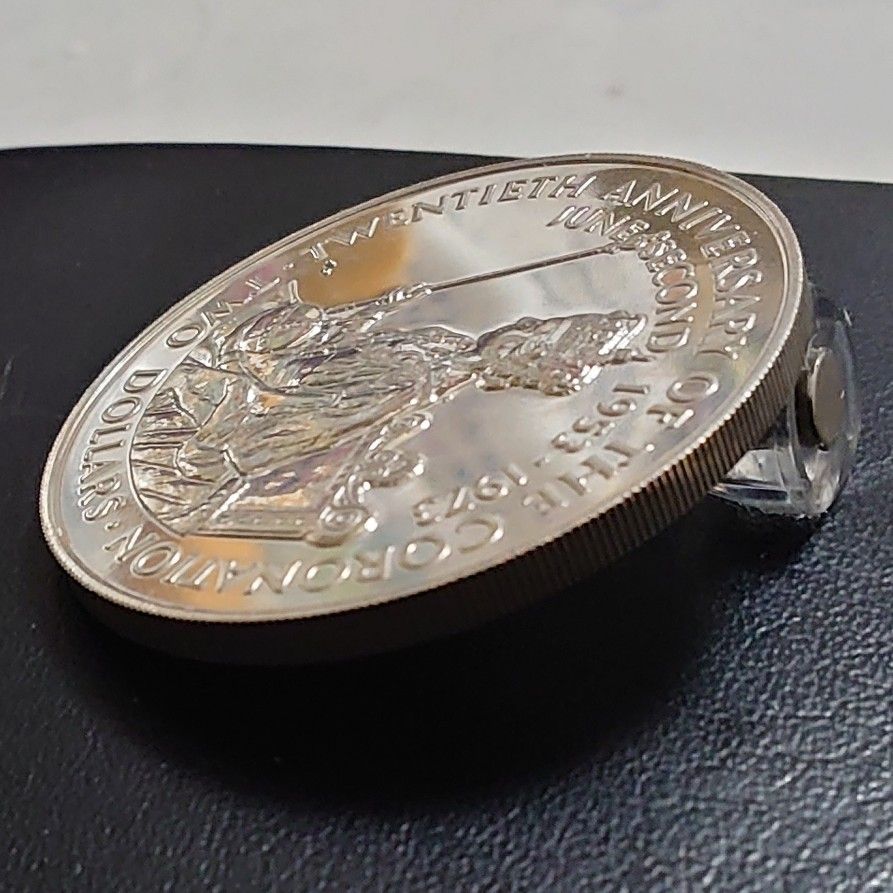 1973年 クック諸島 エリザベス2世戴冠式20周年記念銀貨 1973年 クック諸島 エリザベス2世戴冠式20周年記念銀貨