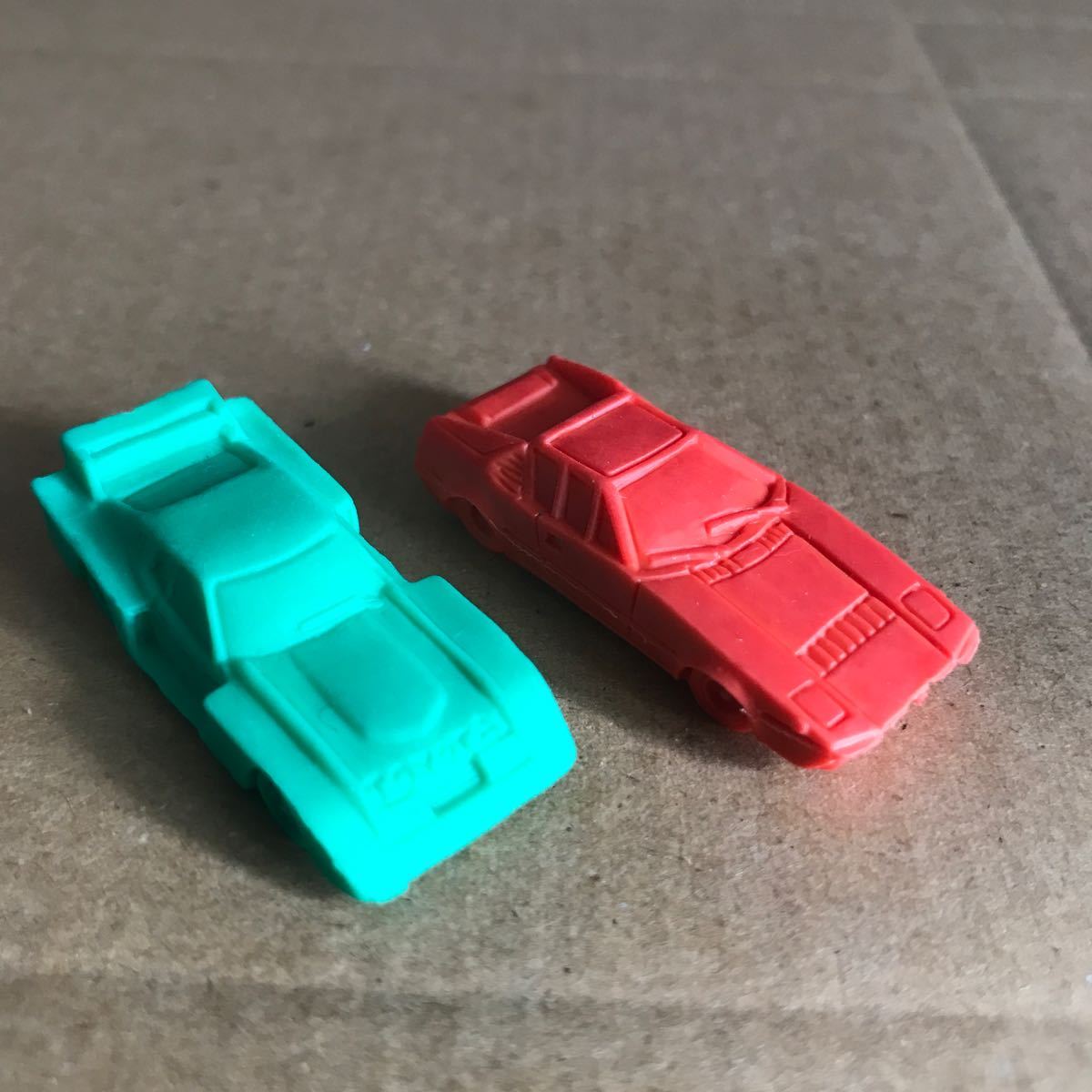  supercar eraser 10 piece ④ Lamborghini Lancia BMW Toyota Suzuki Mazda Showa Retro that time thing cheap sweets dagashi shop Gacha Gacha car erasing 